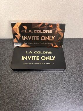 L.A. COLORS Invite Only Eyeshadow Palette - Black & Gold Accents